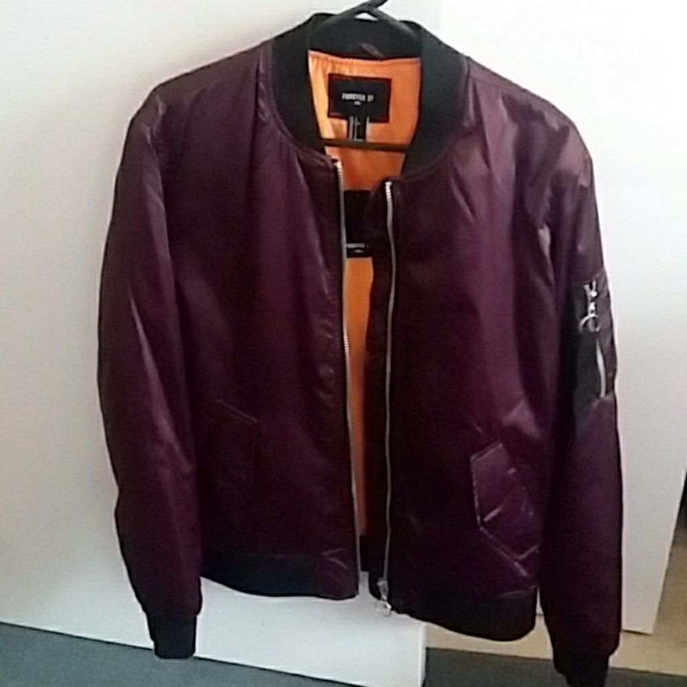 Men's Plum Bomber Jacket